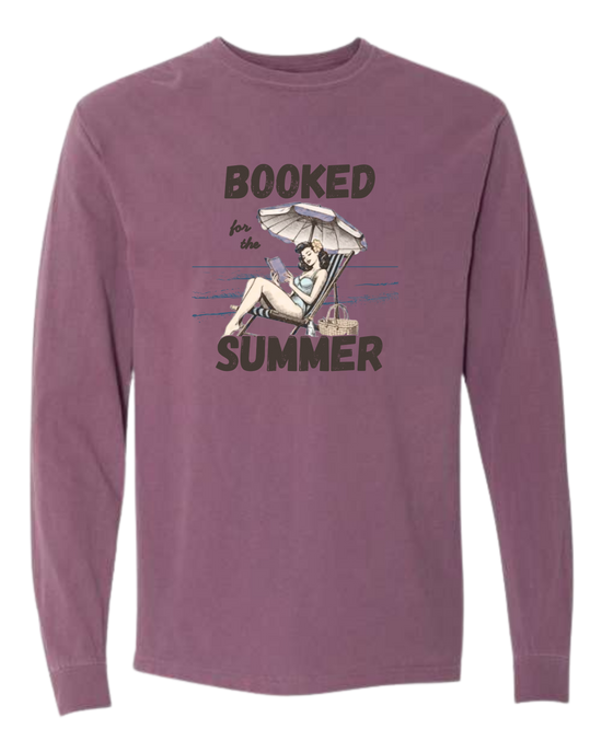 Booked for the Summer - Comfort Colors - Heavyweight Long Sleeve Tee - Assorted Colors
