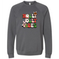 Holly Jolly Vibes - Sponge Fleece Raglan Sweatshirt - Greens, Neutrals