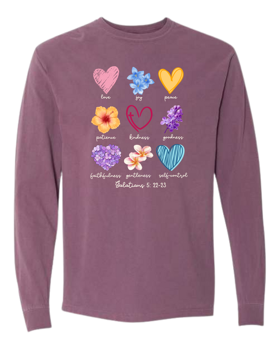 Galatians 5 - Spring - Comfort Colors - Heavyweight Long Sleeve Tee - Assorted Colors
