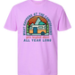 What Happens At The Campground - Comfort Colors - Heavyweight Unisex Tee - Pinks & Purples