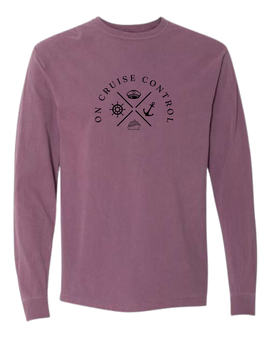 On Cruise Control - Comfort Colors - Heavyweight Long Sleeve Tee - Assorted Colors