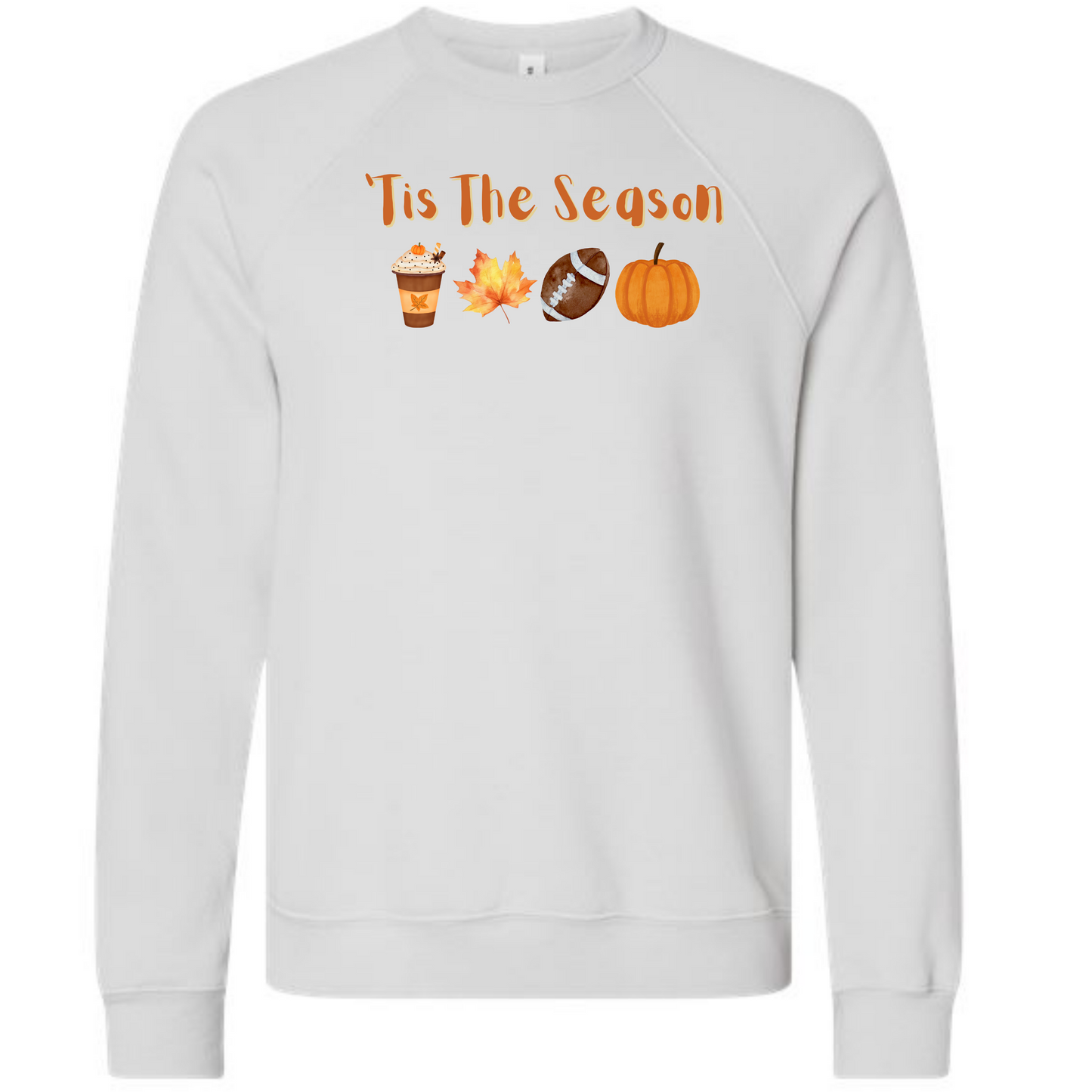 'Tis The Season - Fall - Sponge Fleece Raglan Sweatshirt - Greens, Neutrals