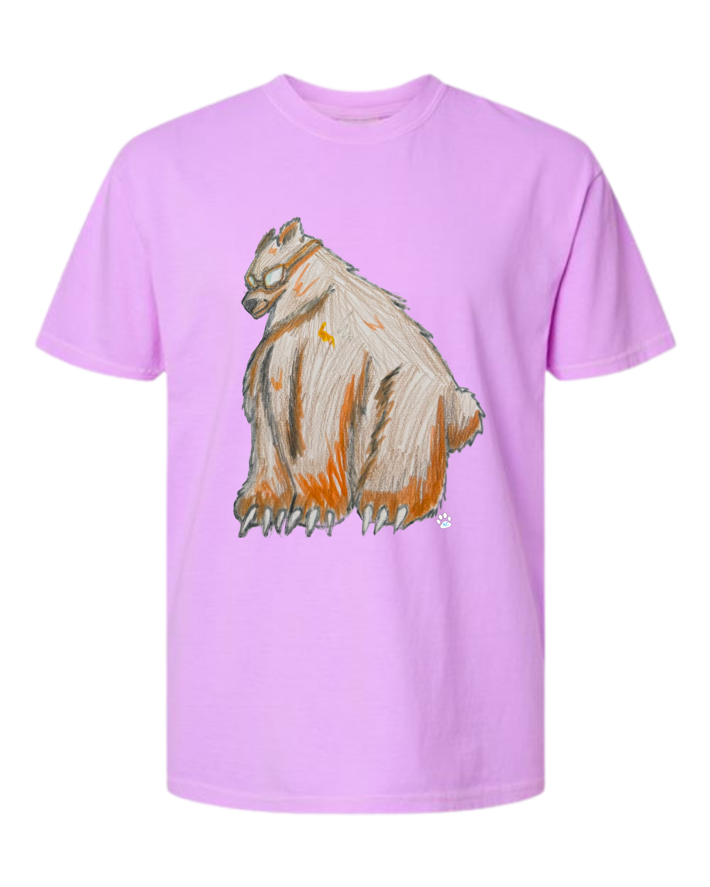 Muscle Bear - Comfort Colors - Heavyweight Unisex Tee - Pinks & Purples