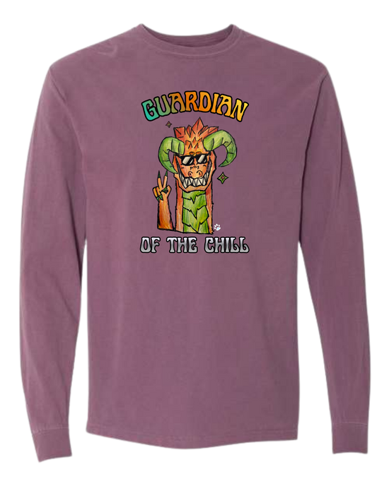 Guardian of The Chill - Comfort Colors - Heavyweight Long Sleeve Tee - Assorted Colors