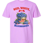Red, White, And Blueberries - Comfort Colors - Heavyweight Unisex Tee - Pinks & Purples