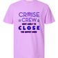 Cruise Crew Most Likely to Close the Buffet Down - Comfort Colors - Heavyweight Unisex Tee - Pinks & Purples