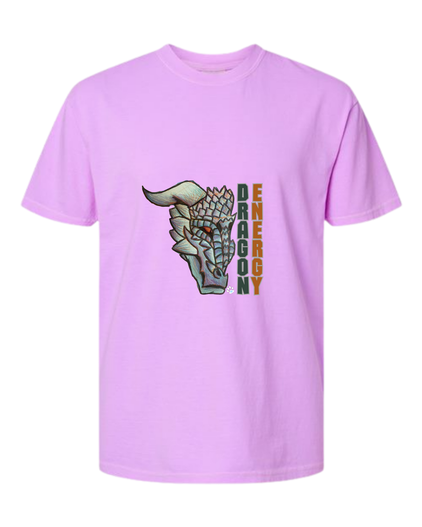 Dragon Energy - Comfort Colors - Heavyweight Unisex Tee - Pinks & Purples