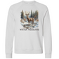 Winter Woodland - Sponge Fleece Raglan Sweatshirt - Greens, Neutrals