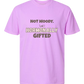 Not Moody. (just) Hormonally Gifted - Comfort Colors - Heavyweight Unisex Tee - Pinks & Purples
