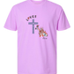Loves Jesus & America too - Comfort Colors - Heavyweight Unisex Tee - Pinks & Purples