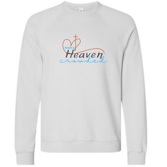 Make Heaven Crowded - Sponge Fleece Raglan Sweatshirt - Greens, Neutrals