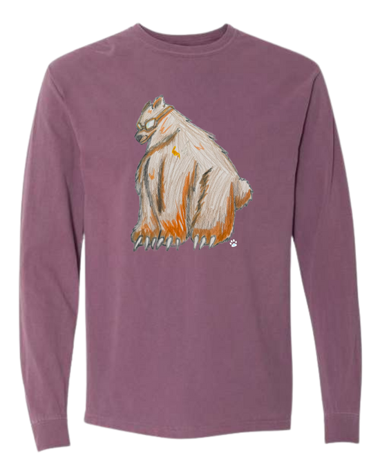 Muscle Bear - Comfort Colors - Heavyweight Long Sleeve Tee - Assorted Colors