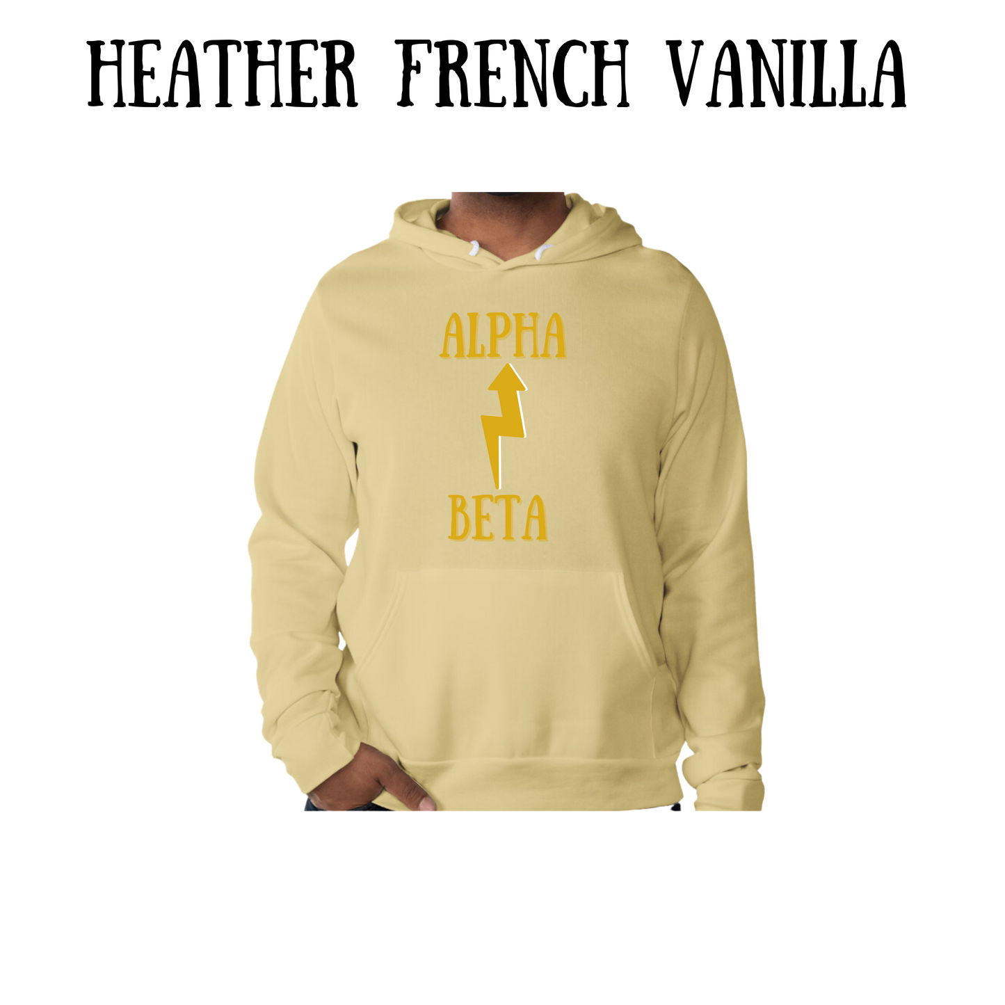 Beta to Alpha - Sponge Fleece Hoodie - Greens, Neutrals