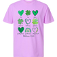 Galatians 5 - St Patrick's Day - Comfort Colors - Heavyweight Unisex Tee - Pinks & Purples