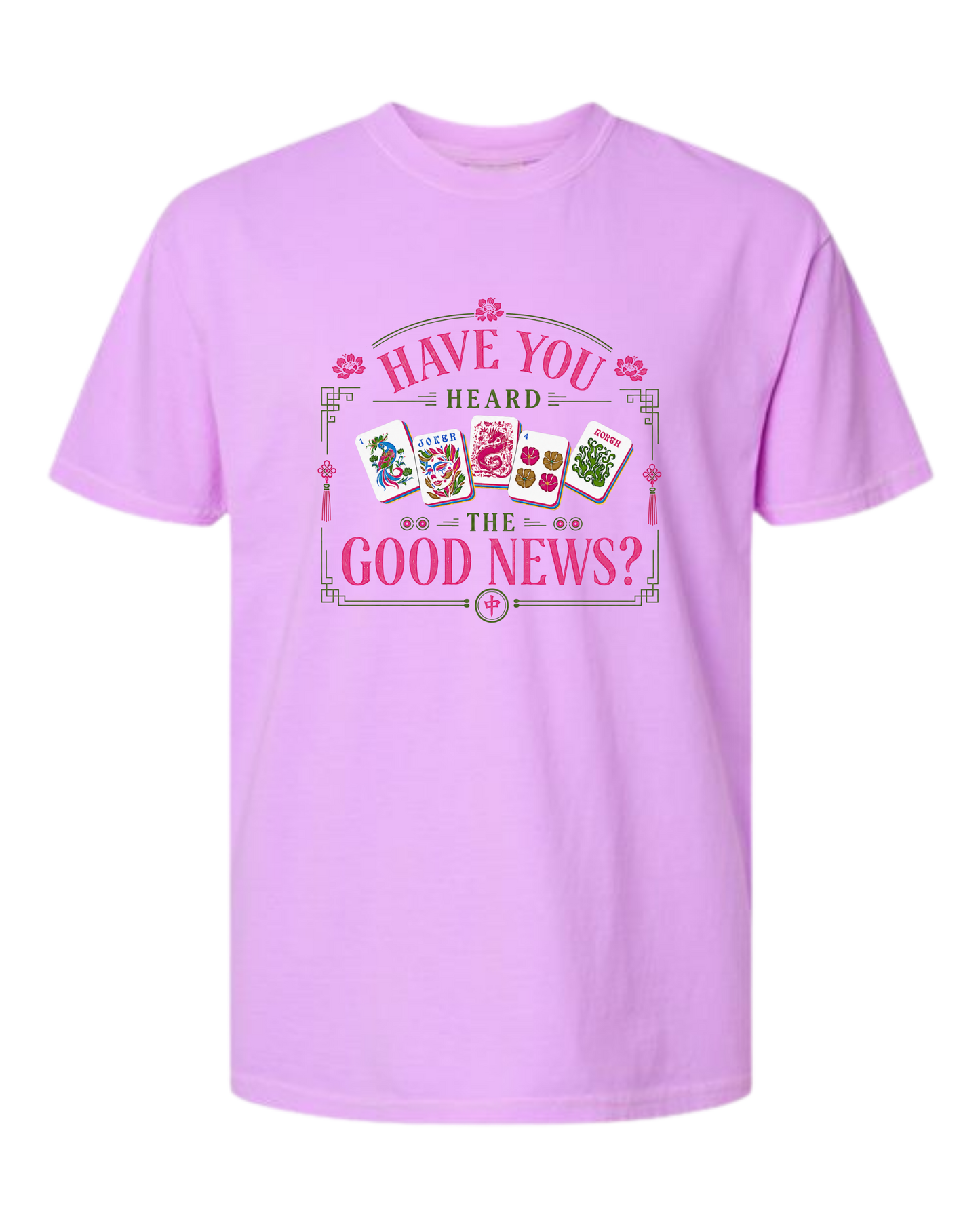 Have You Heard the Good News? - Comfort Colors - Heavyweight Unisex Tee - Pinks & Purples