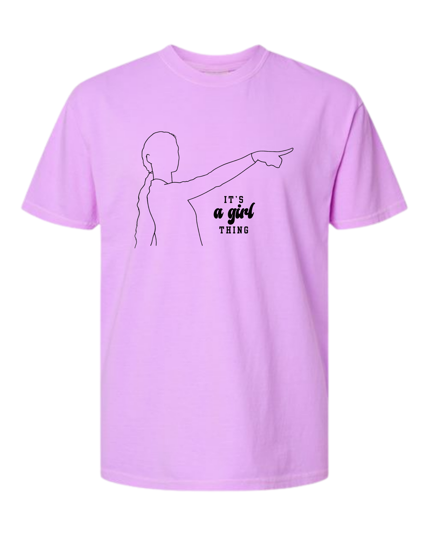 It's A Girl Thing - Comfort Colors - Heavyweight Unisex Tee - Pinks & Purples