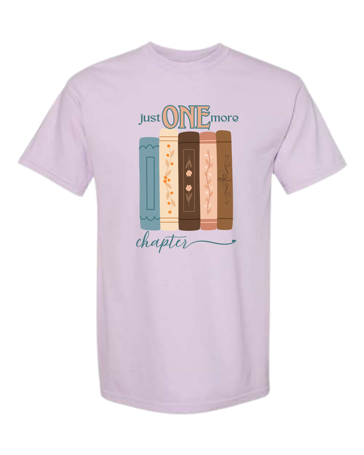 Just One More Chapter - Comfort Colors - Heavyweight Unisex Tee - Pinks, Purples