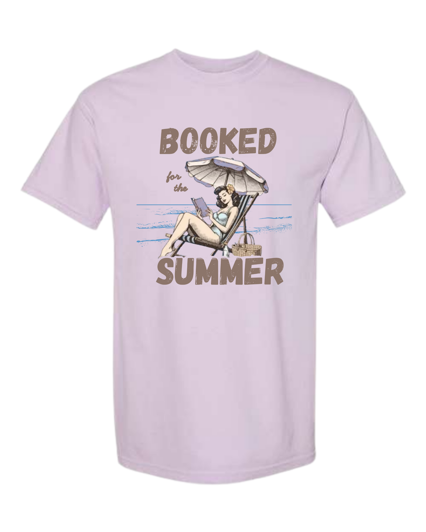 Booked for the Summer - Comfort Colors - Heavyweight Unisex Tee - Pinks & Purples