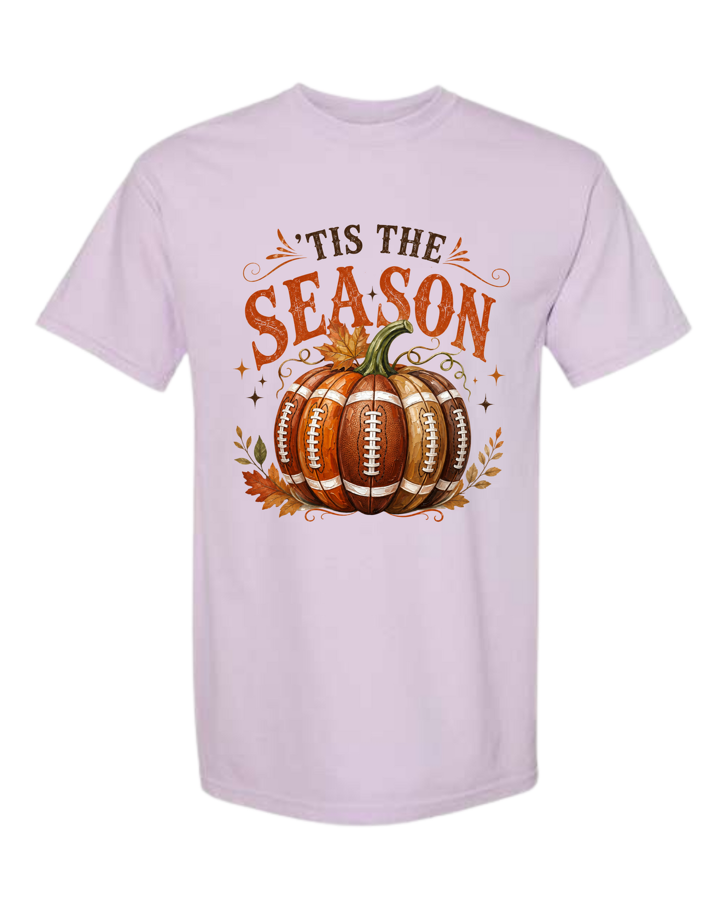 'Tis Football Season - Comfort Colors - Heavyweight Unisex Tee - Pinks & Purples