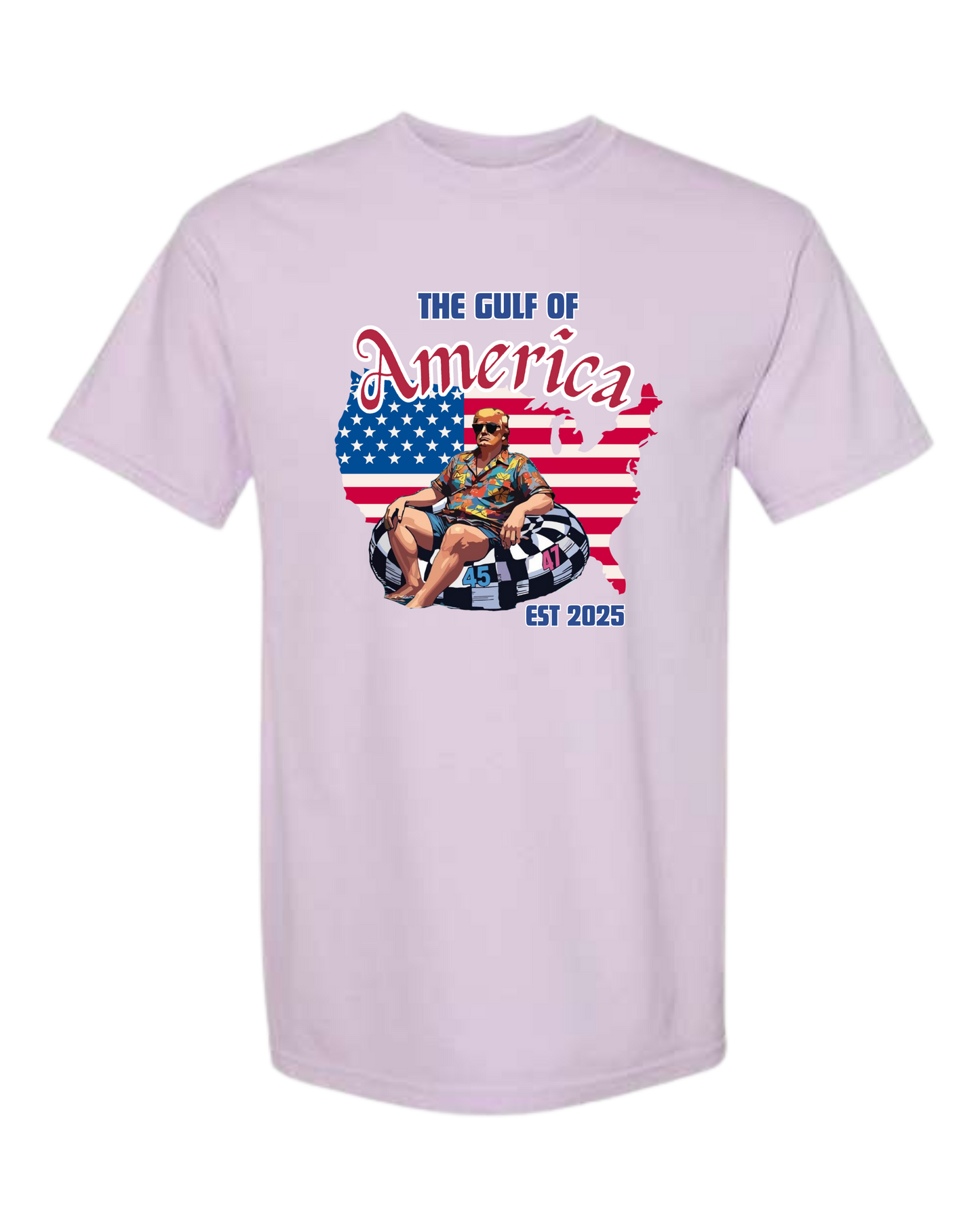 The Gulf of America - Comfort Colors - Heavyweight Unisex Tee - Pinks & Purples