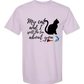 My Cat and I spill the tea about you - Comfort Colors - Heavyweight Unisex Tee - Pinks & Purples