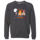 Happy Hallothanksmas Gnomes- Sponge Fleece Raglan Sweatshirt - Greens, Neutrals