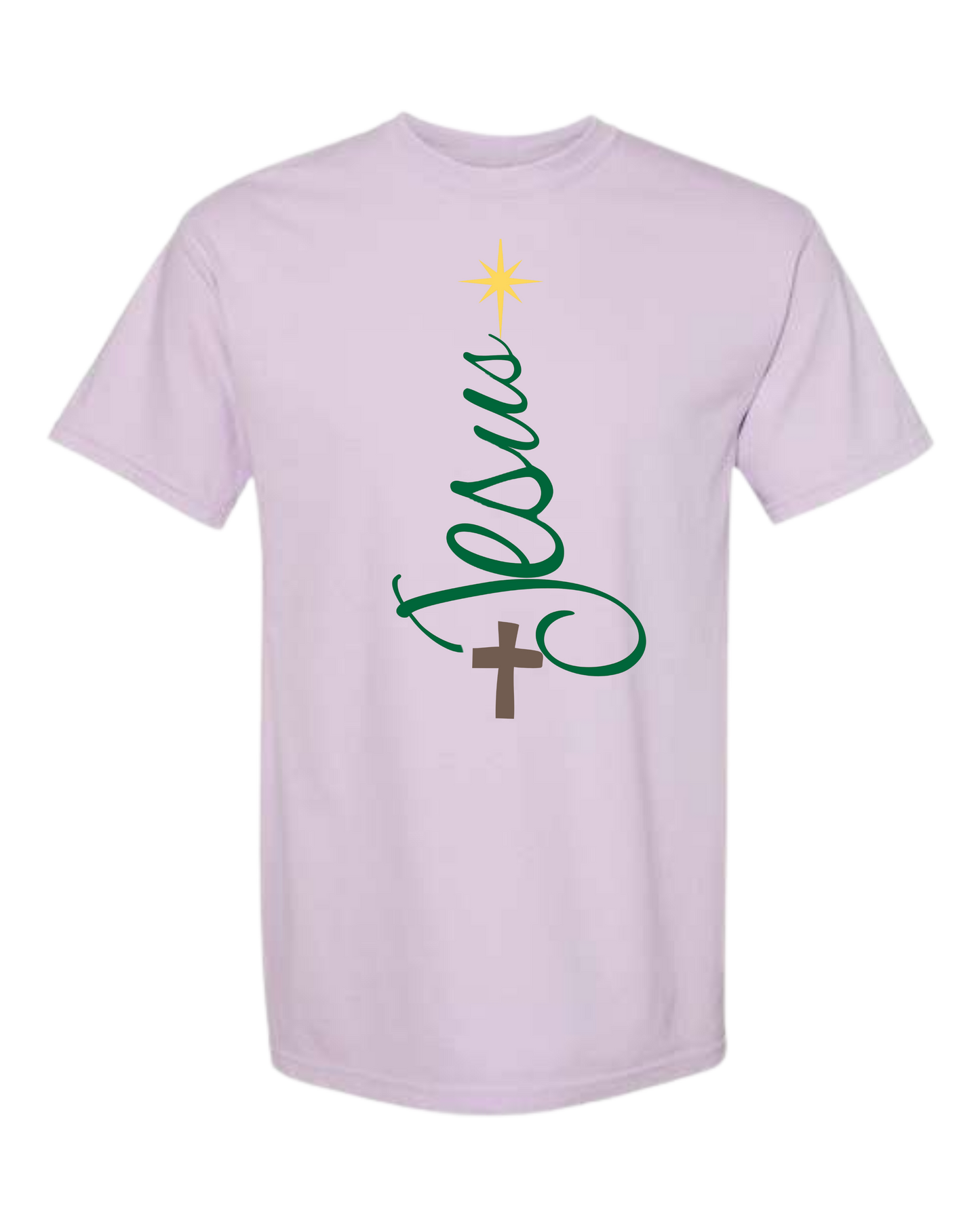 Jesus Tree - Comfort Colors - Heavyweight Unisex Tee - Pinks, Purples
