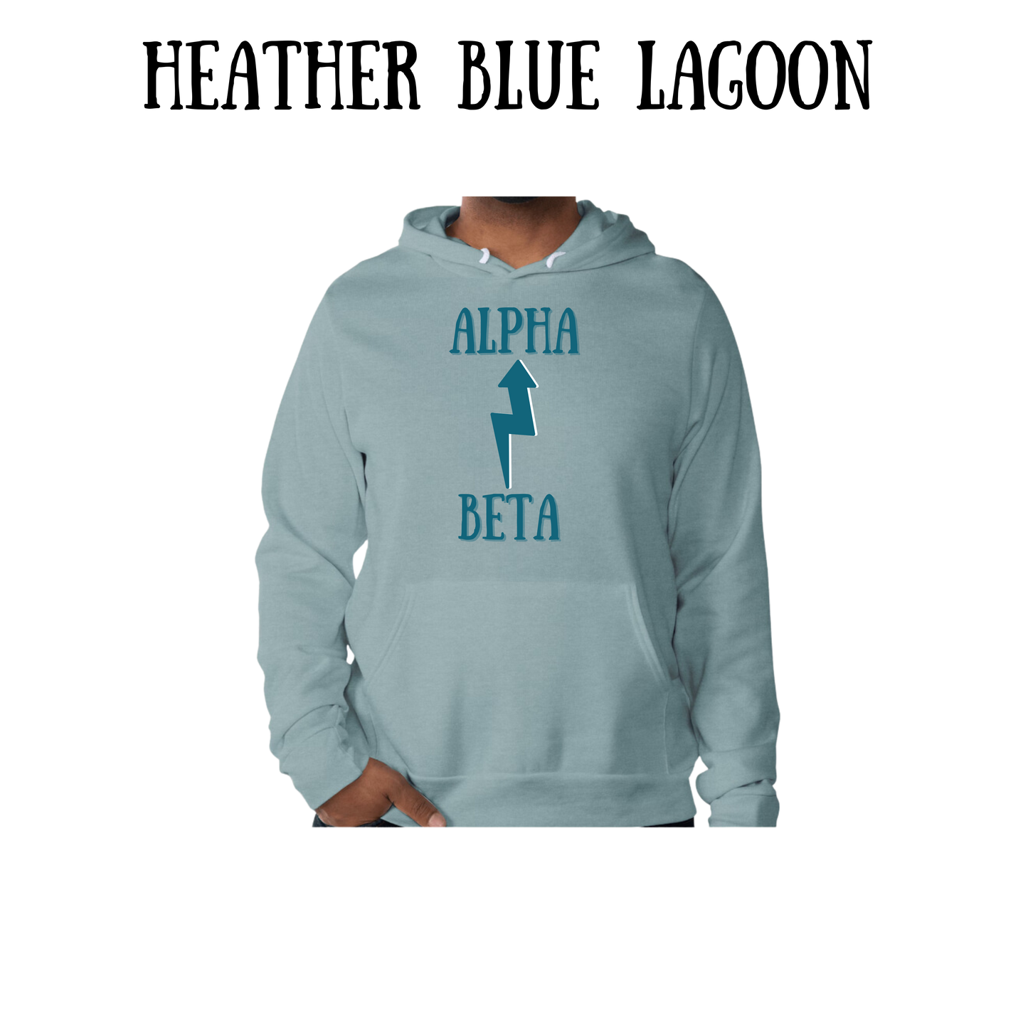 Beta to Alpha - Sponge Fleece Hoodie - Blues, Purples