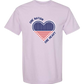 One Nation One Heart - Comfort Colors - Heavyweight Unisex Tee - Pinks & Purples