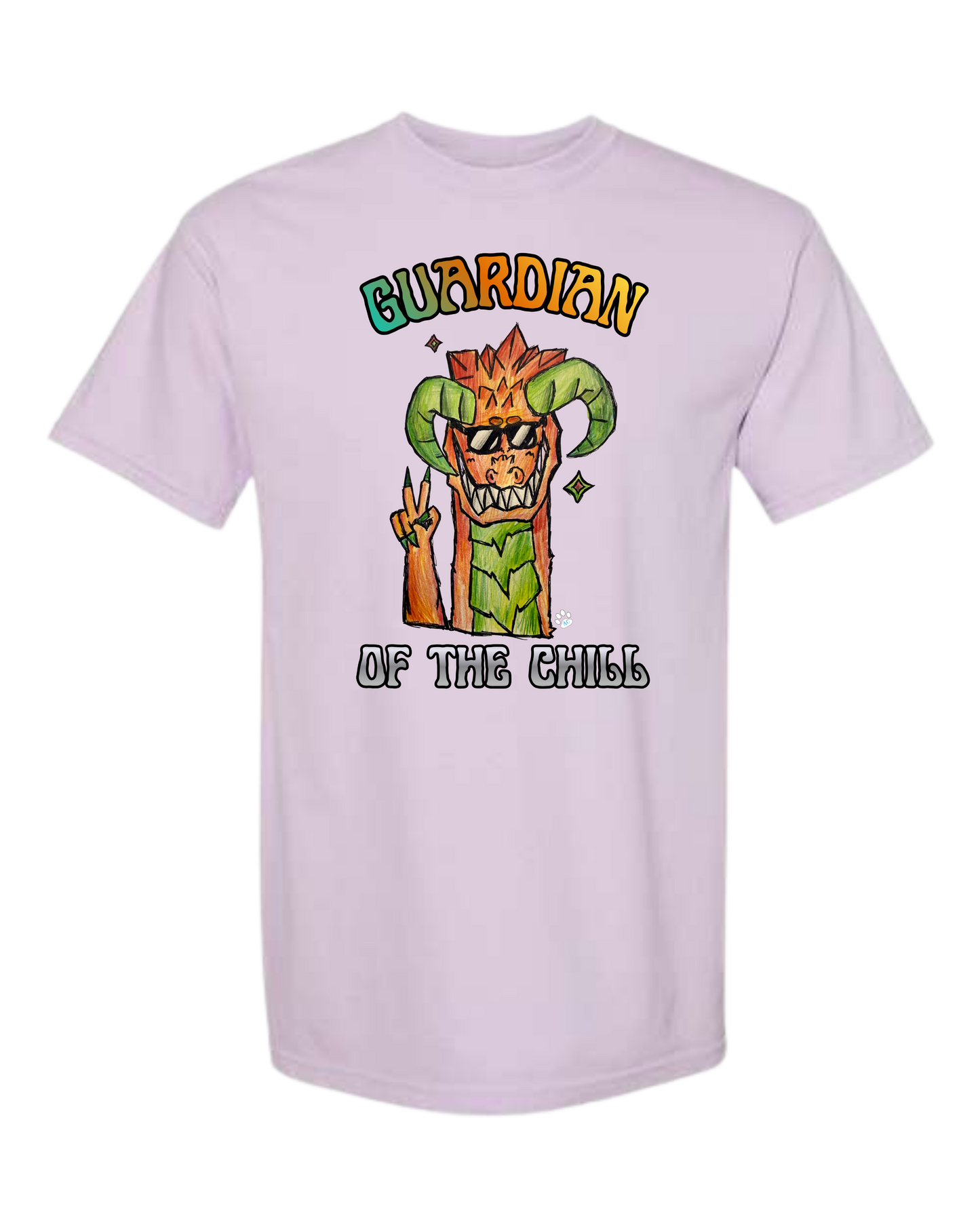 Guardian of The Chill - Comfort Colors - Heavyweight Unisex Tee - Pinks & Purples