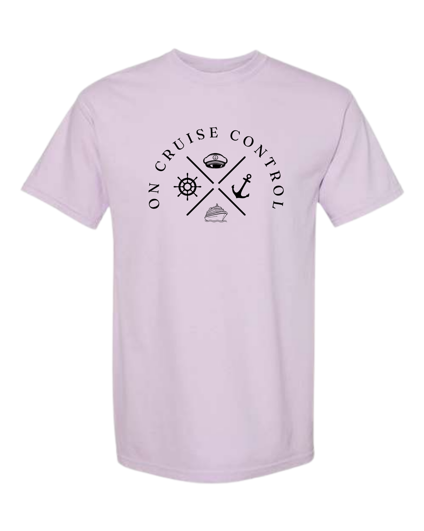 On Cruise Control - Comfort Colors - Heavyweight Unisex Tee - Pinks & Purples