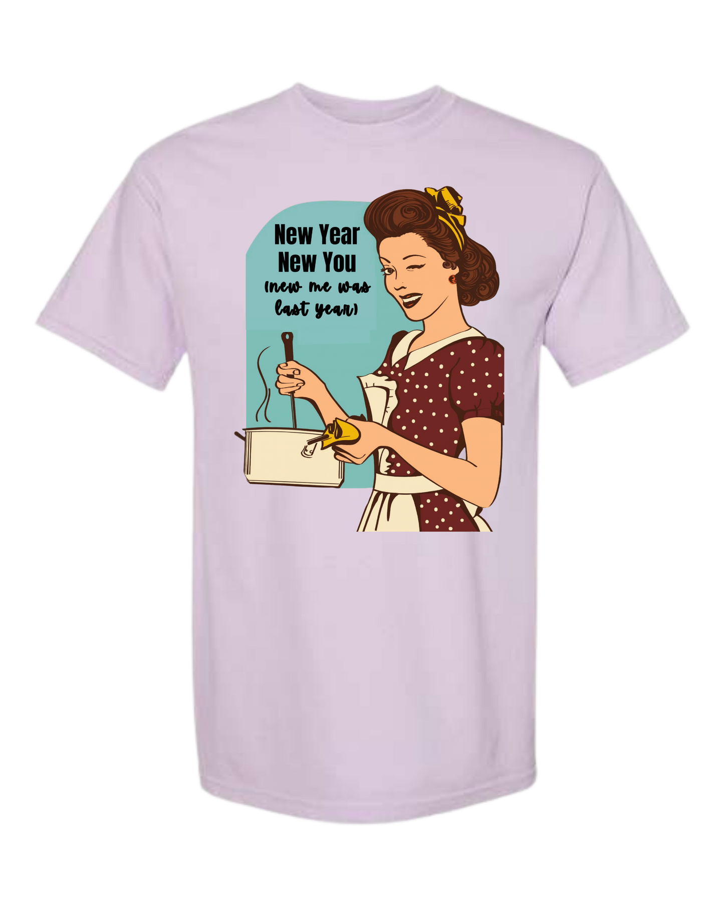 New Year New You - Comfort Colors - Heavyweight Unisex Tee - Pinks & Purples