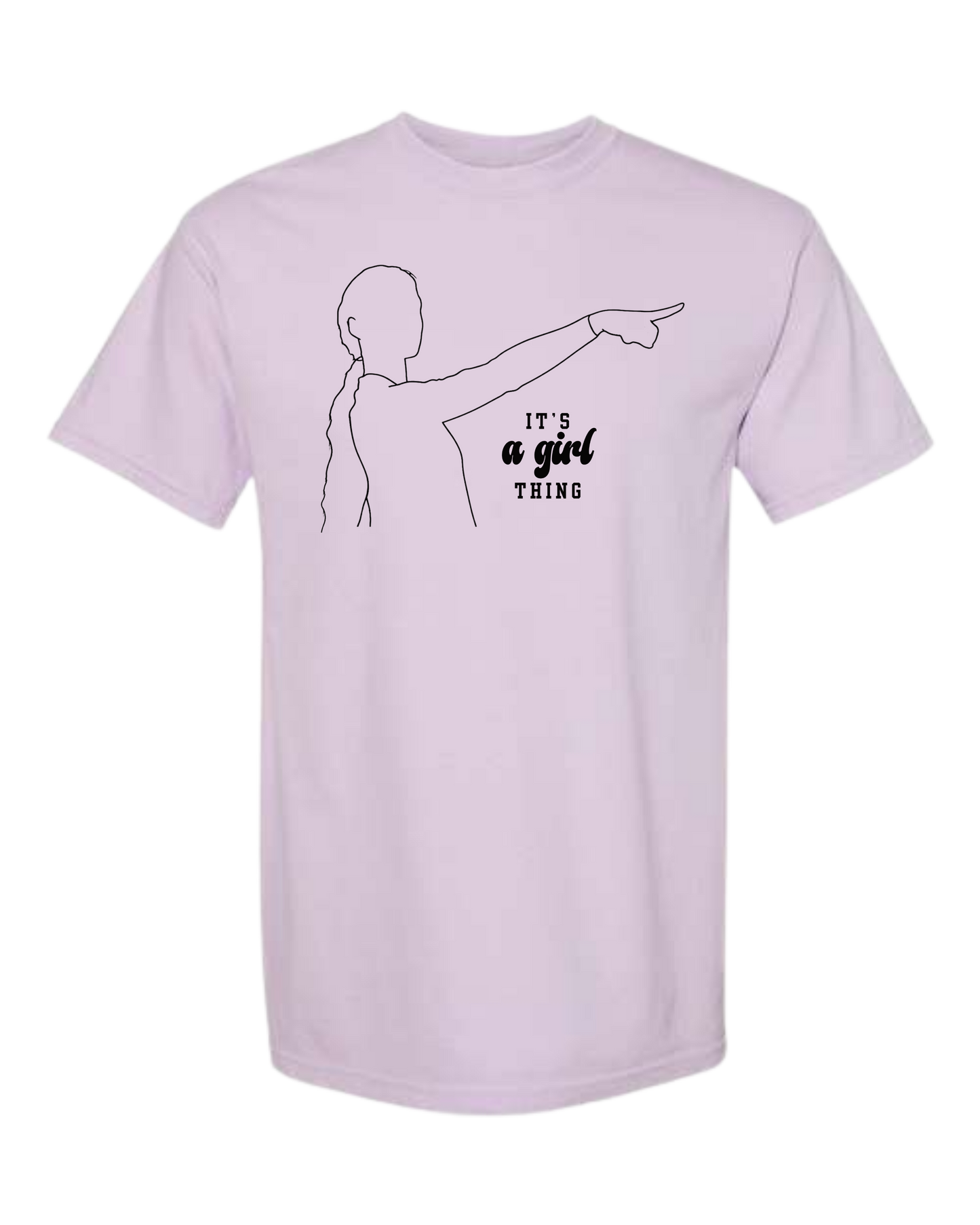 It's A Girl Thing - Comfort Colors - Heavyweight Unisex Tee - Pinks & Purples