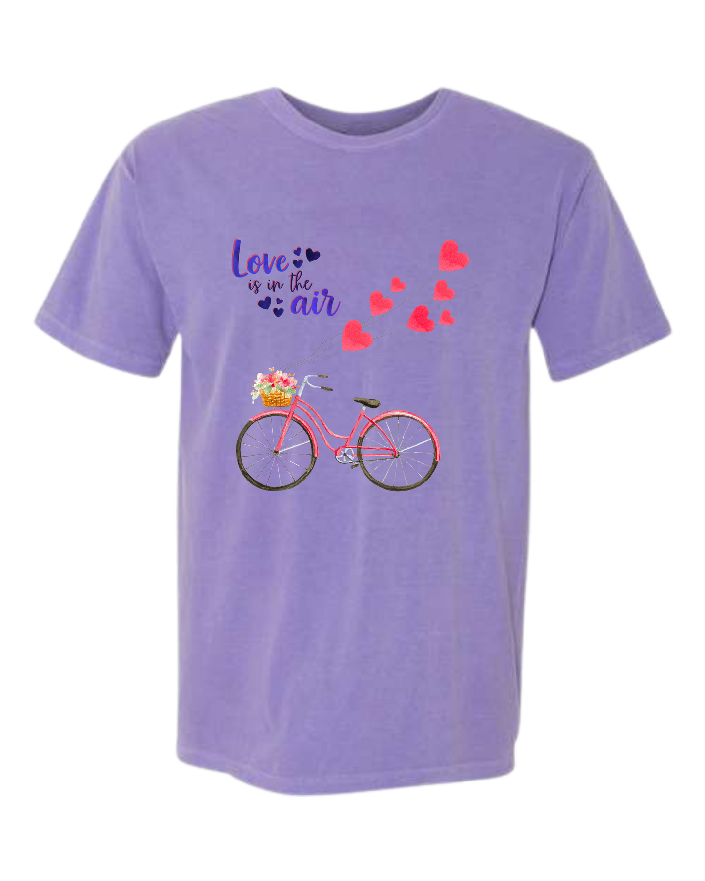 Love is in The Air - Comfort Colors - Heavyweight Unisex Tee - Pinks & Purples