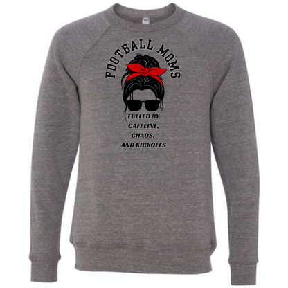 SP - Football Moms Fueled By - Sponge Fleece Raglan Sweatshirt - Greens, Neutrals