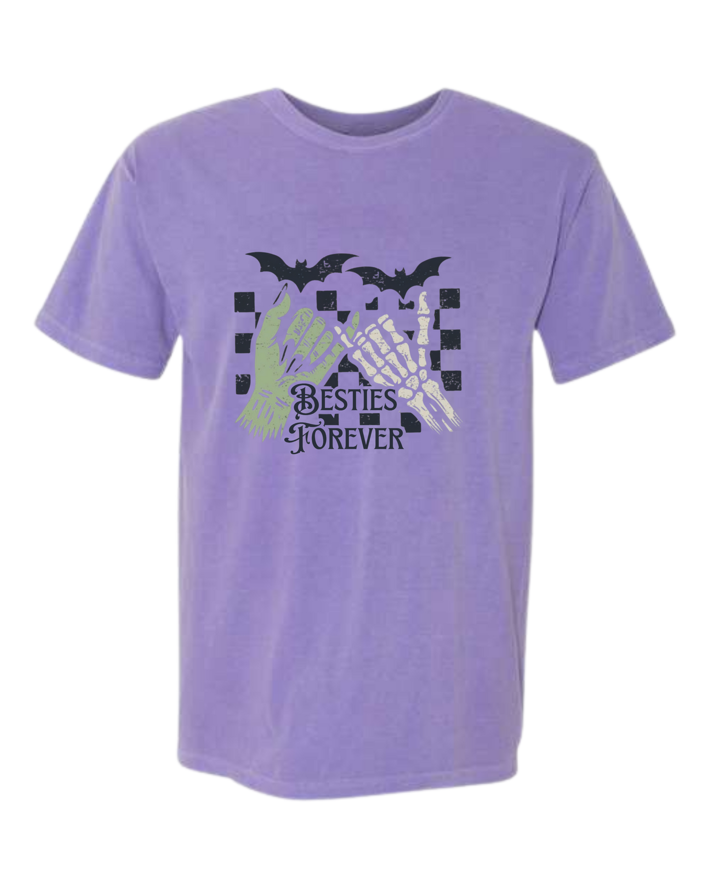Besties Forever - Comfort Colors - Heavyweight Unisex Tee - Pinks & Purples