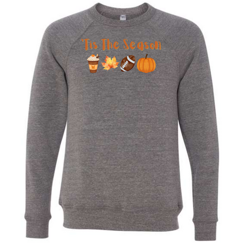 'Tis The Season - Fall - Sponge Fleece Raglan Sweatshirt - Greens, Neutrals