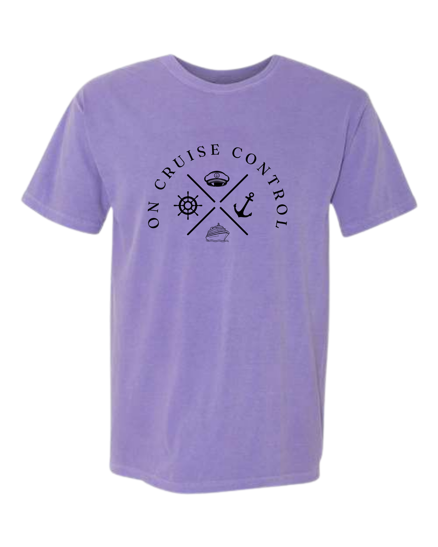On Cruise Control - Comfort Colors - Heavyweight Unisex Tee - Pinks & Purples