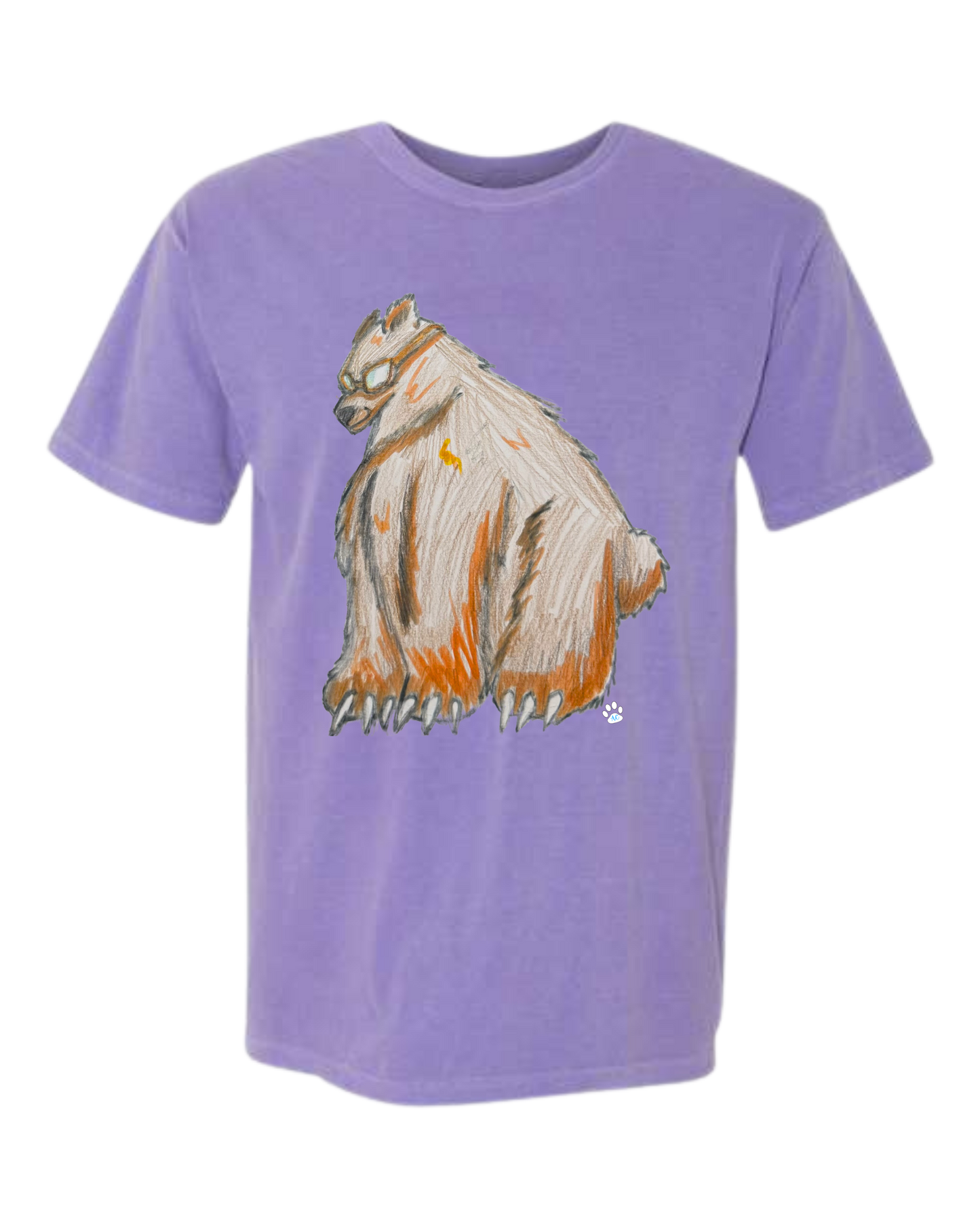 Muscle Bear - Comfort Colors - Heavyweight Unisex Tee - Pinks & Purples