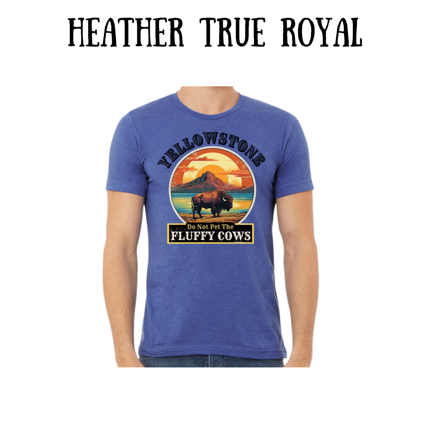 CP - Yellowstone: Fluffy Cows - Unisex Tee - Blues