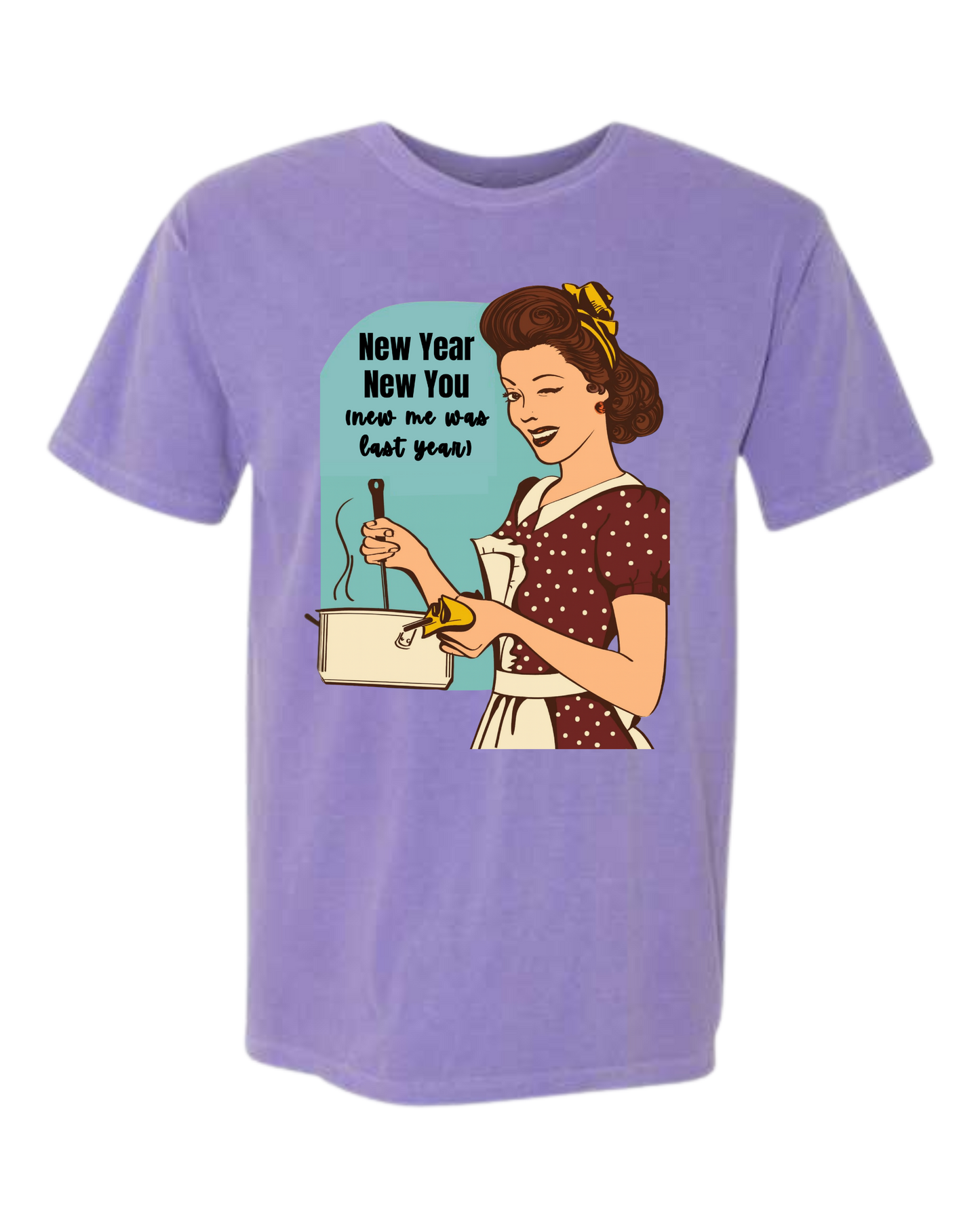 New Year New You - Comfort Colors - Heavyweight Unisex Tee - Pinks & Purples