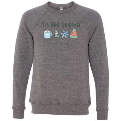 HP - 'Tis The Season - Winter - Sponge Fleece Raglan Sweatshirt - Greens, Neutrals