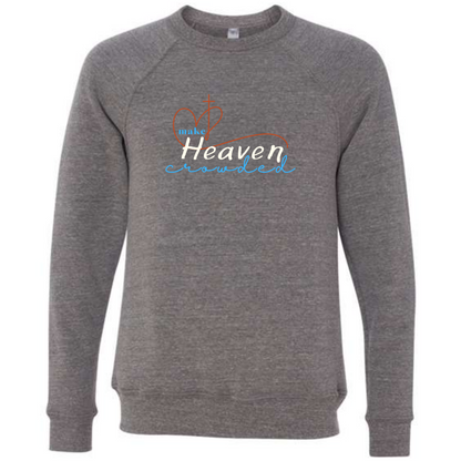 Make Heaven Crowded - Sponge Fleece Raglan Sweatshirt - Greens, Neutrals
