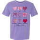 Galatians 5 - Valentines - Comfort Colors - Heavyweight Unisex Tee - Pinks & Purples