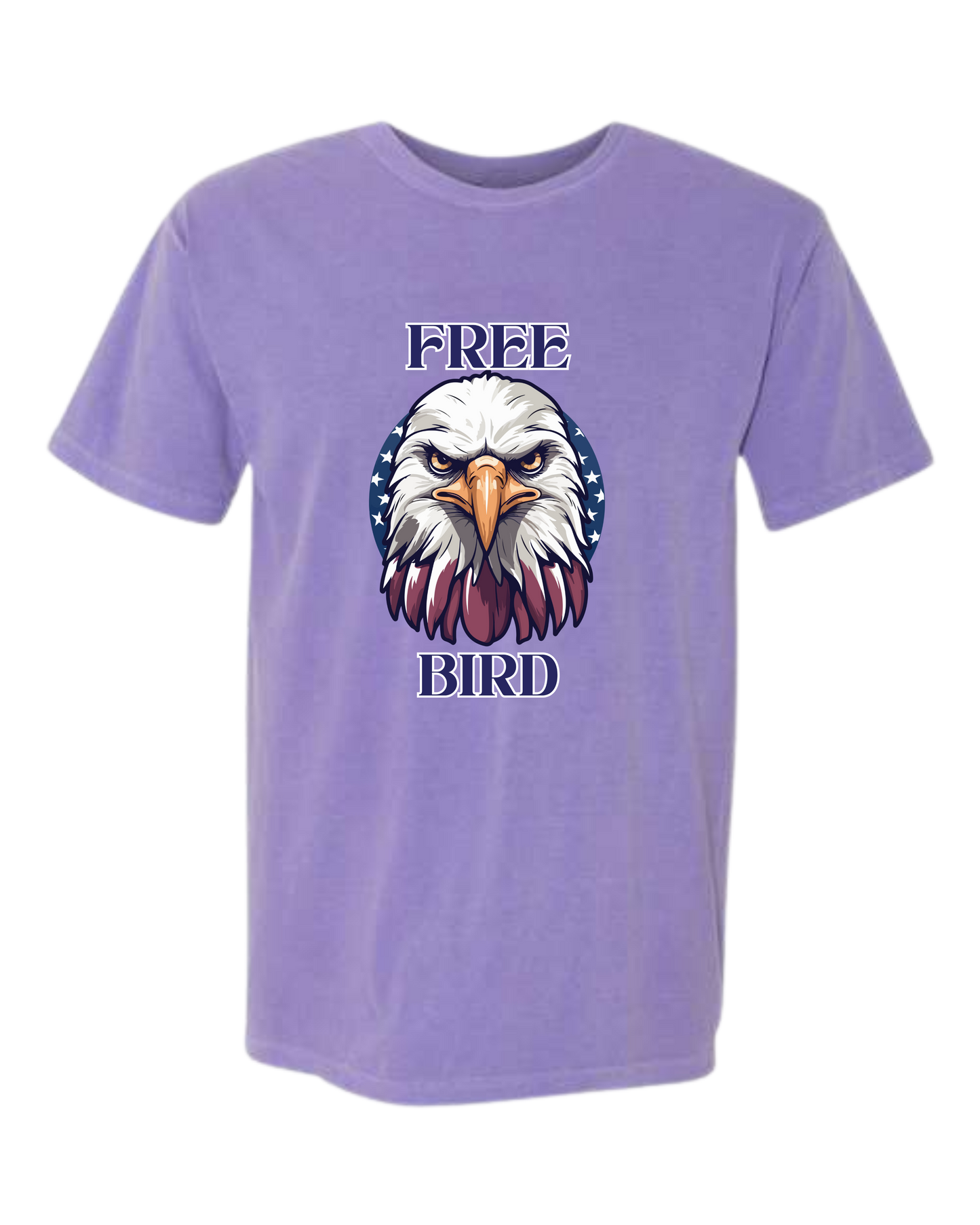Free Bird - Comfort Colors - Heavyweight Unisex Tee - Pinks & Purples