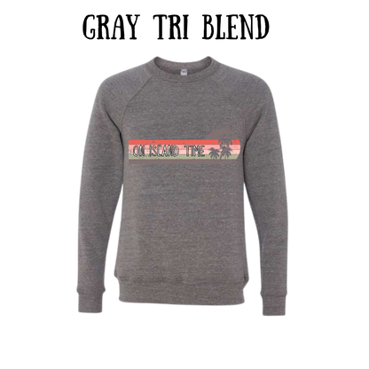 VP - On Island Time - Sponge Fleece Raglan Sweatshirt - Greens, Neutrals