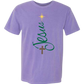 Jesus Tree - Comfort Colors - Heavyweight Unisex Tee - Pinks, Purples