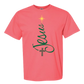 Jesus Tree - Comfort Colors - Heavyweight Unisex Tee - Pinks, Purples