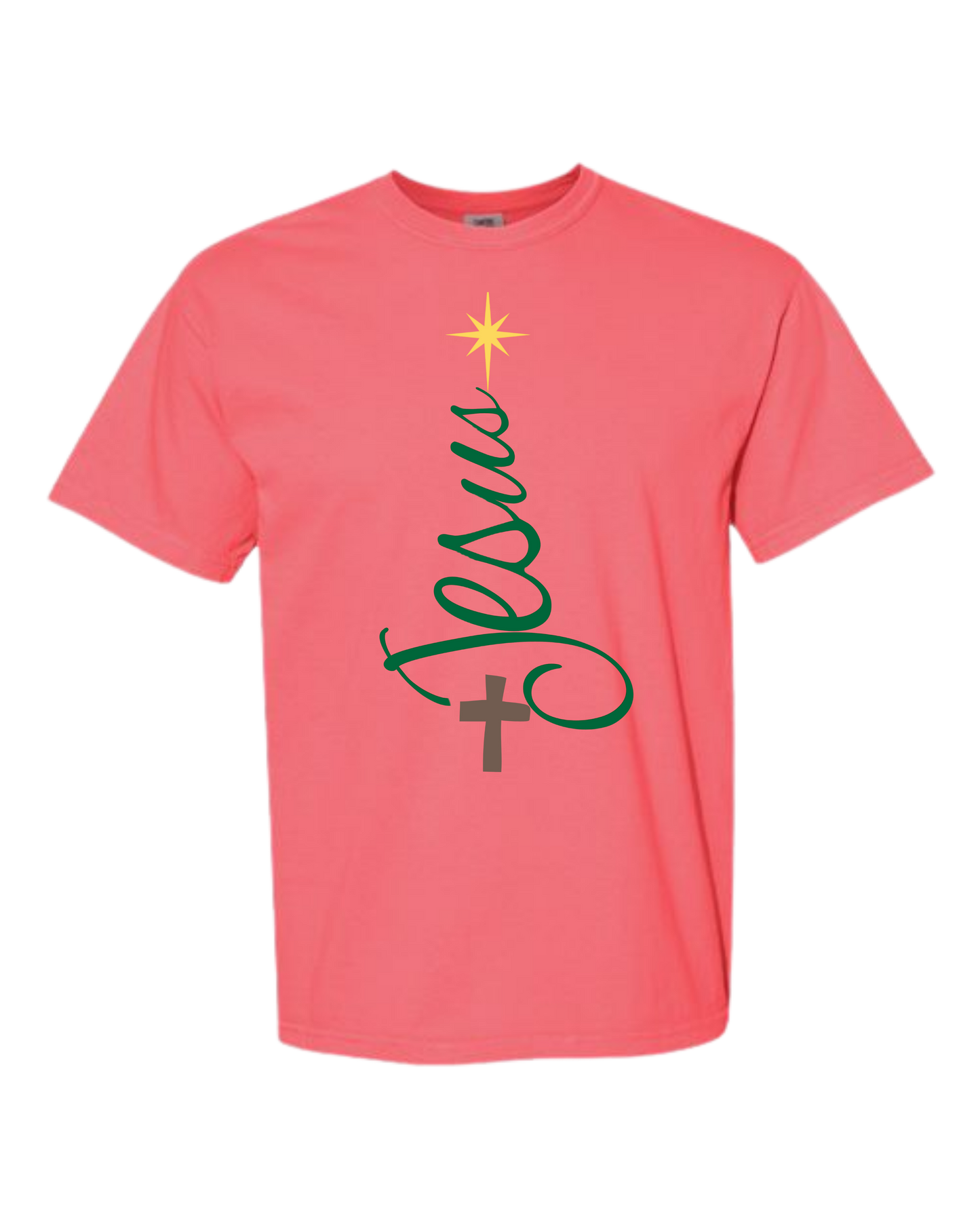 Jesus Tree - Comfort Colors - Heavyweight Unisex Tee - Pinks, Purples