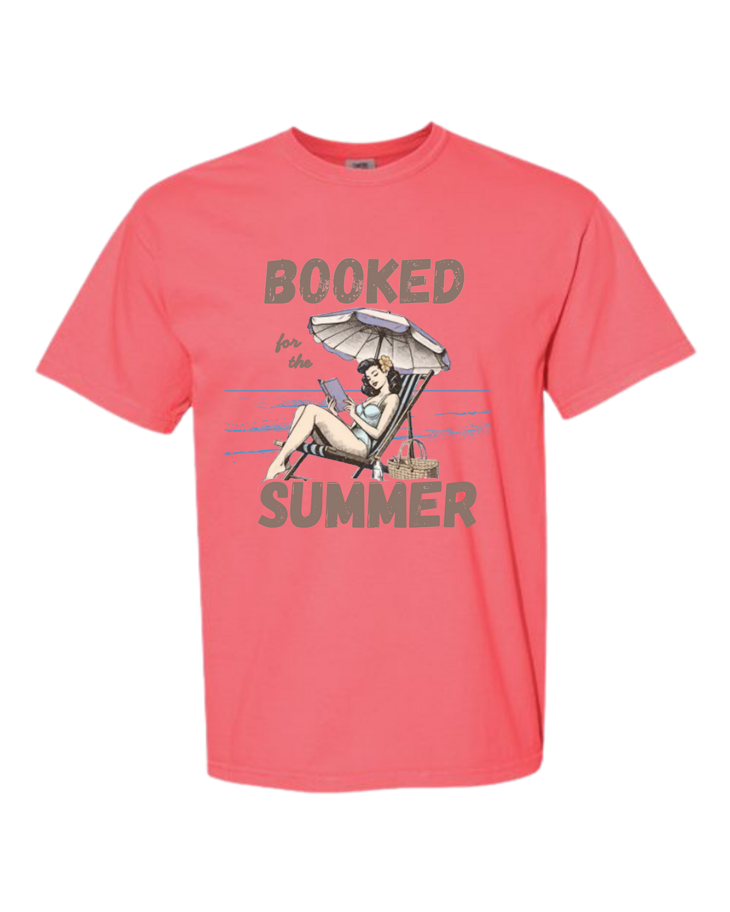 Booked for the Summer - Comfort Colors - Heavyweight Unisex Tee - Pinks & Purples